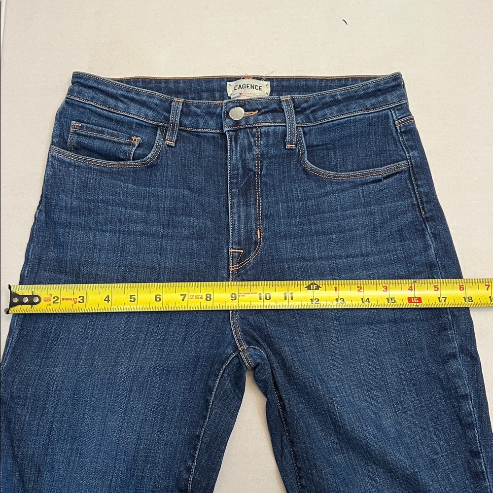 L’AGENCE ABIGAIL FRENCH SLIM RIPPED SKINNY JEANS SIZE 28 - Picture 16 of 16